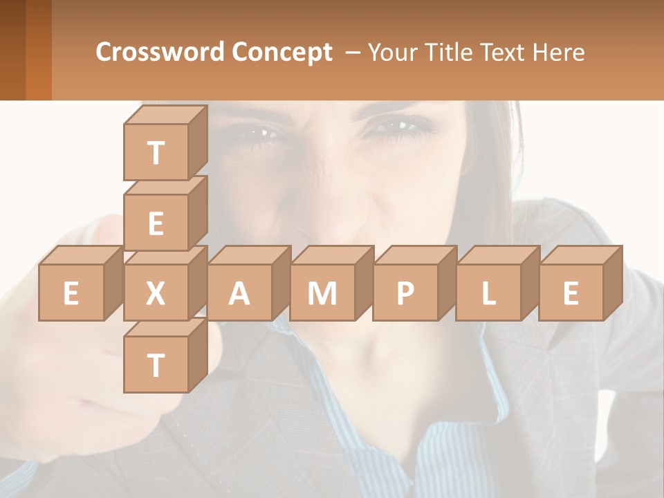 Businesswoman Professional Hand PowerPoint Template