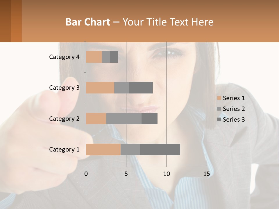 Businesswoman Professional Hand PowerPoint Template