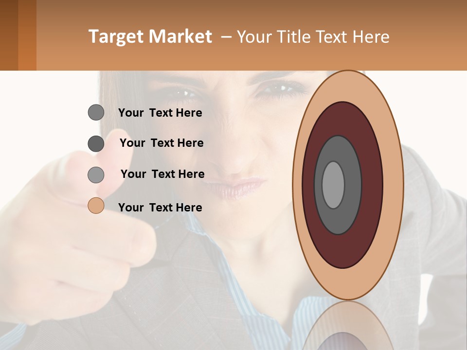 Businesswoman Professional Hand PowerPoint Template