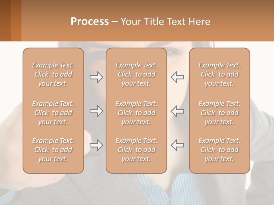 Businesswoman Professional Hand PowerPoint Template
