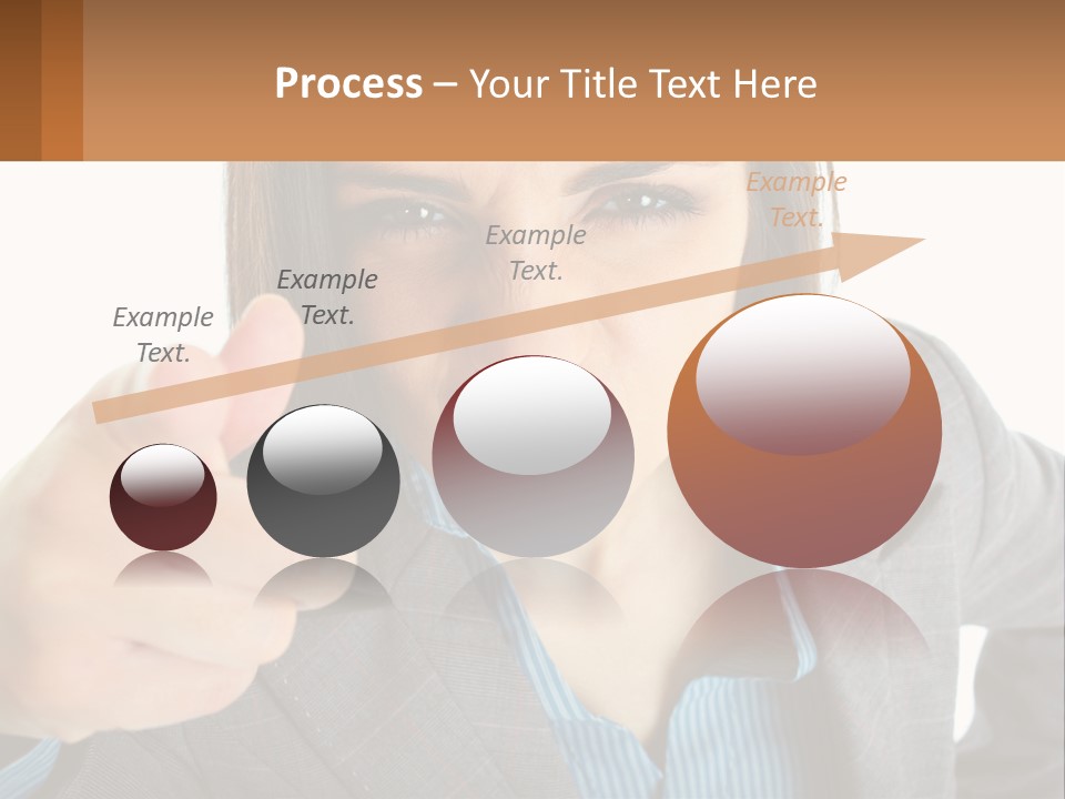 Businesswoman Professional Hand PowerPoint Template