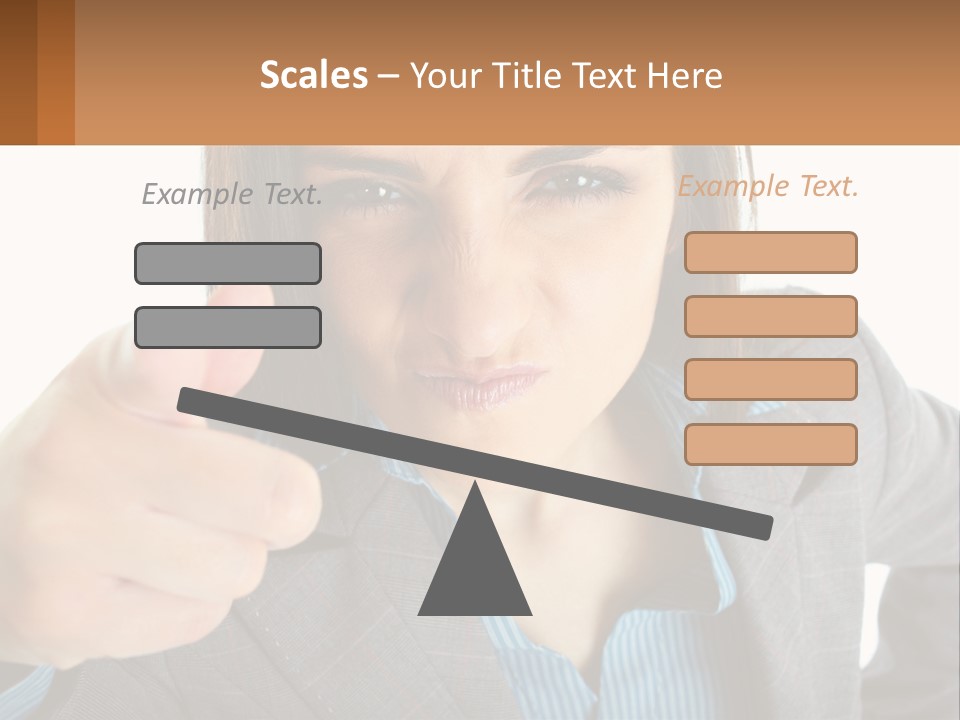 Businesswoman Professional Hand PowerPoint Template