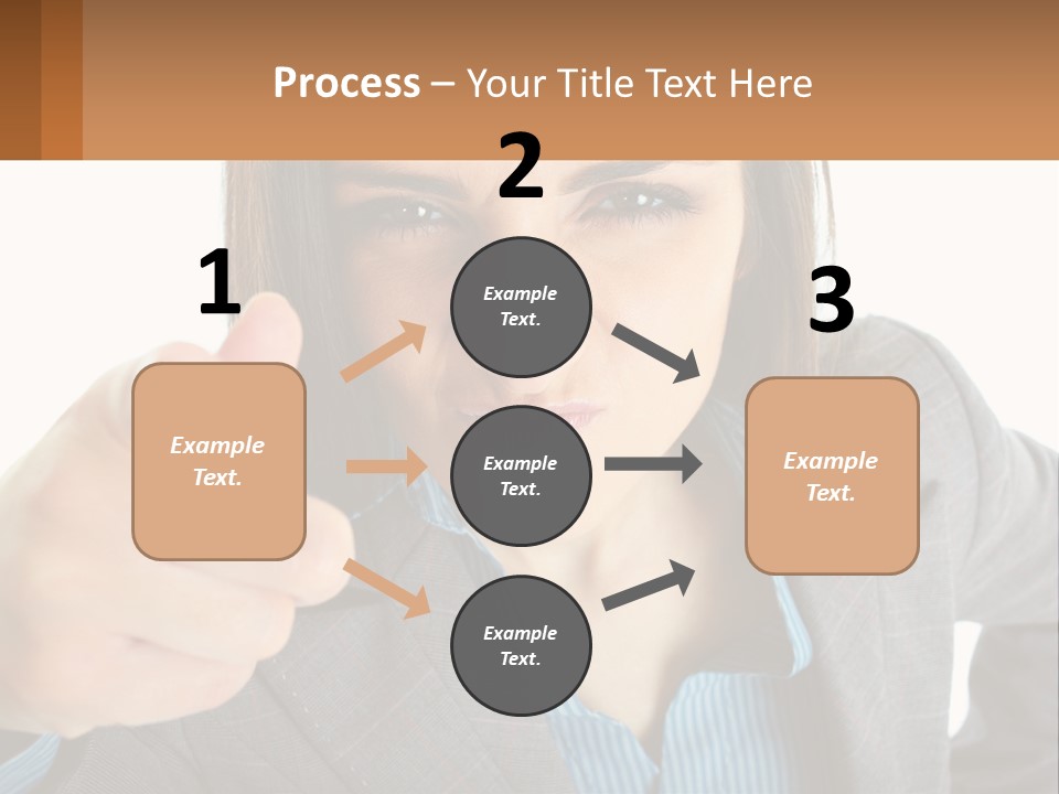 Businesswoman Professional Hand PowerPoint Template