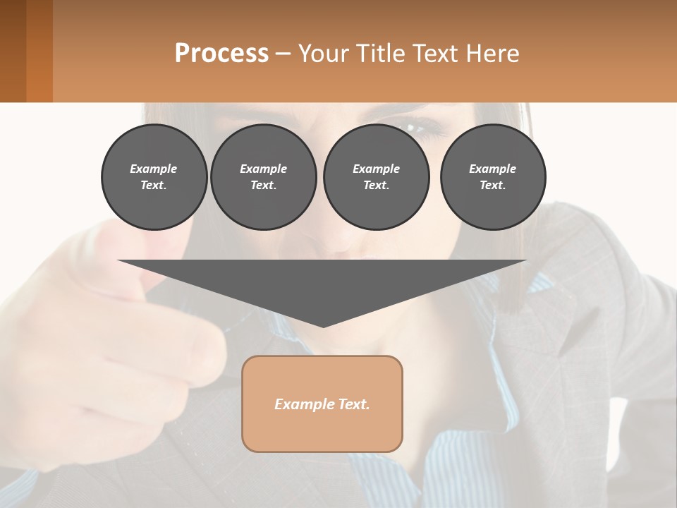 Businesswoman Professional Hand PowerPoint Template