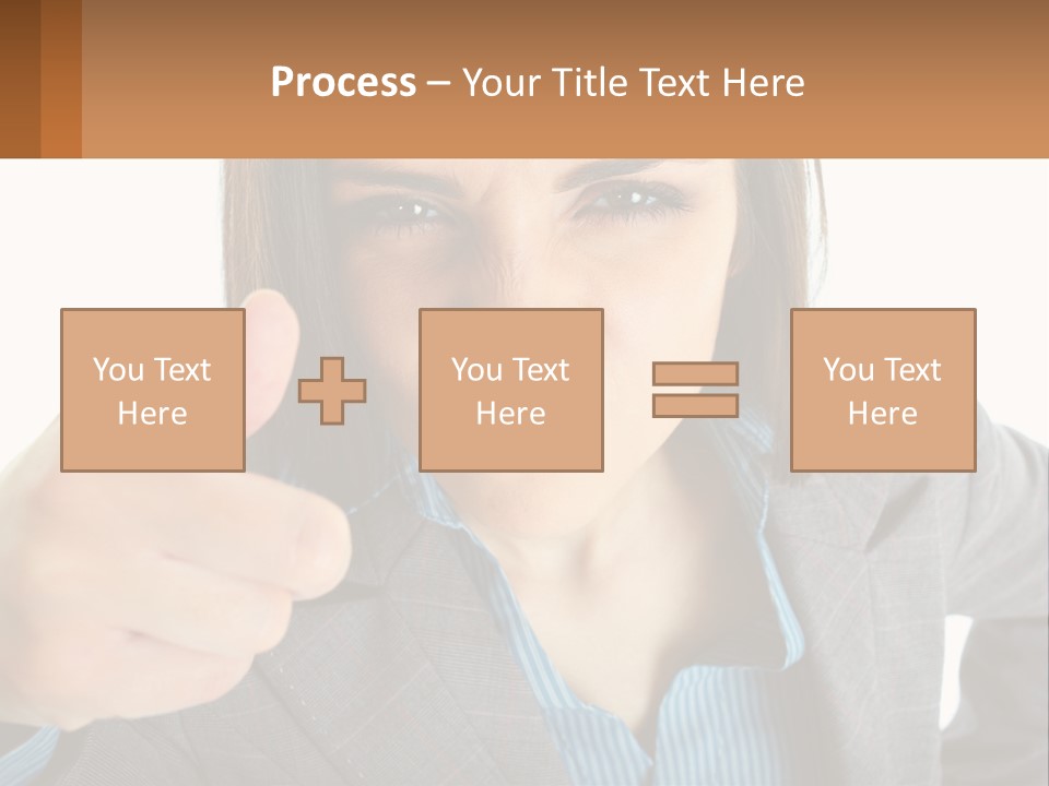 Businesswoman Professional Hand PowerPoint Template