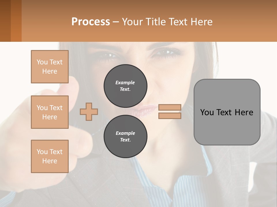 Businesswoman Professional Hand PowerPoint Template