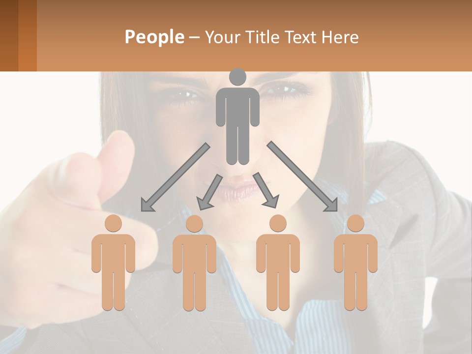 Businesswoman Professional Hand PowerPoint Template