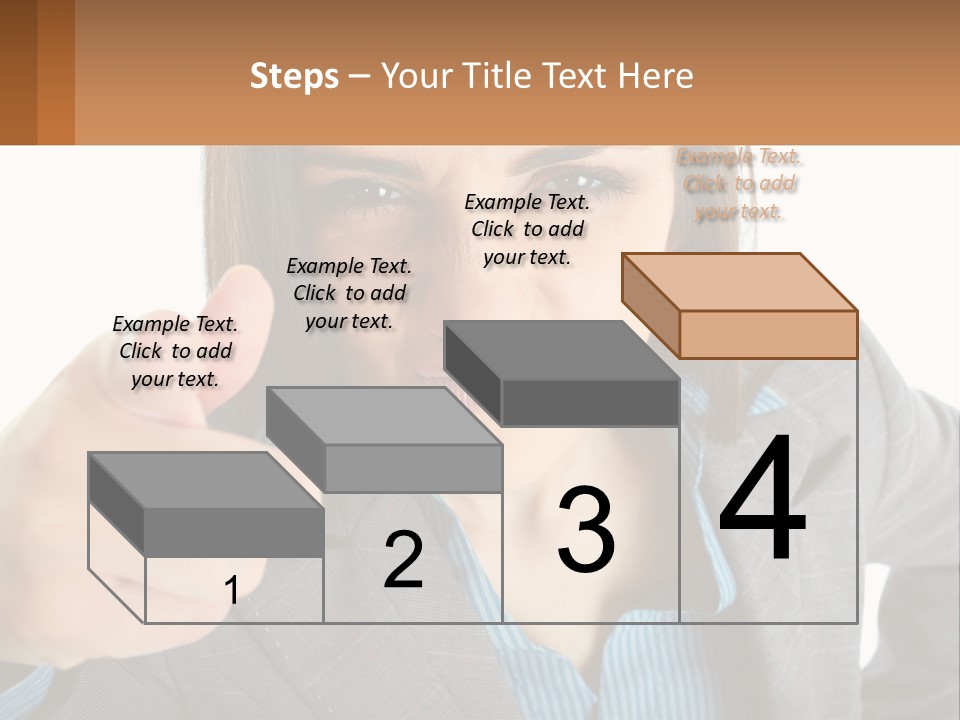 Businesswoman Professional Hand PowerPoint Template