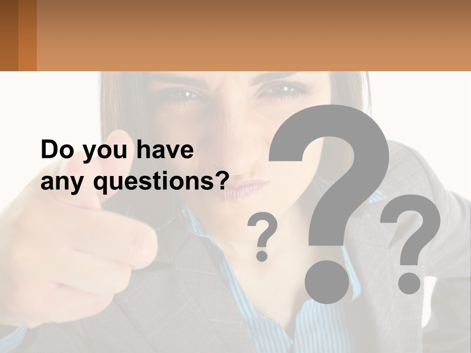 Businesswoman Professional Hand PowerPoint Template