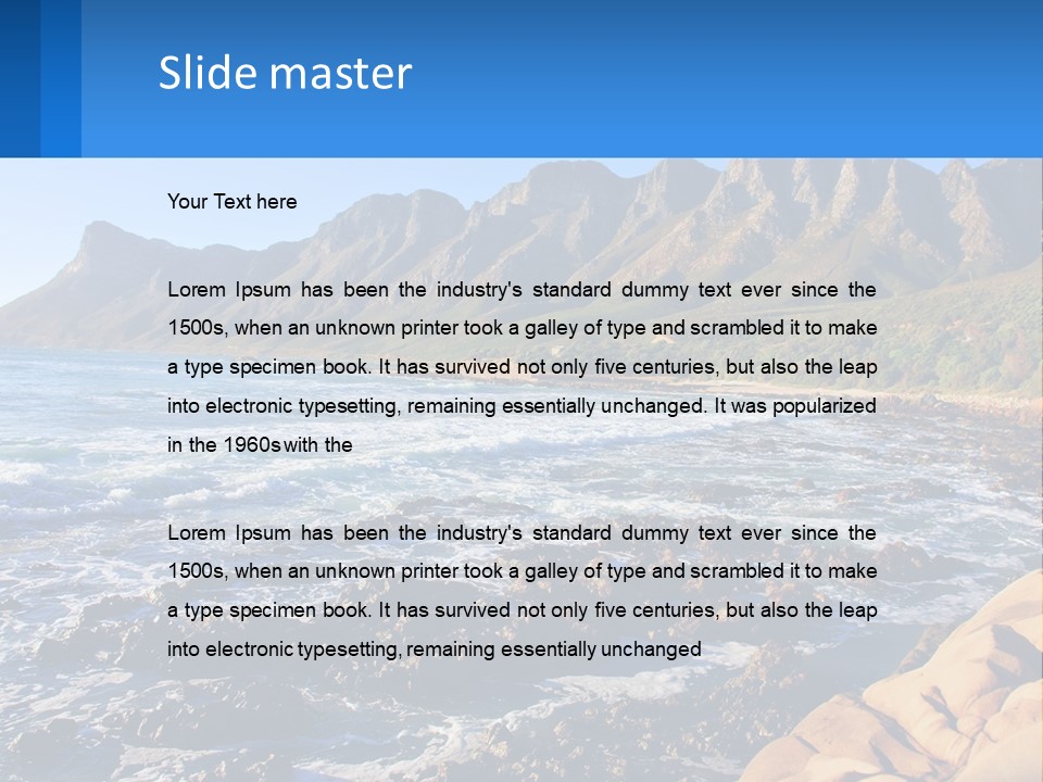 Sand Wave Tide PowerPoint Template