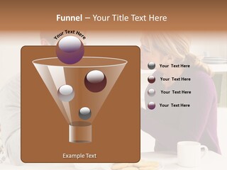 A Man And Woman Sitting At A Table Talking PowerPoint Template