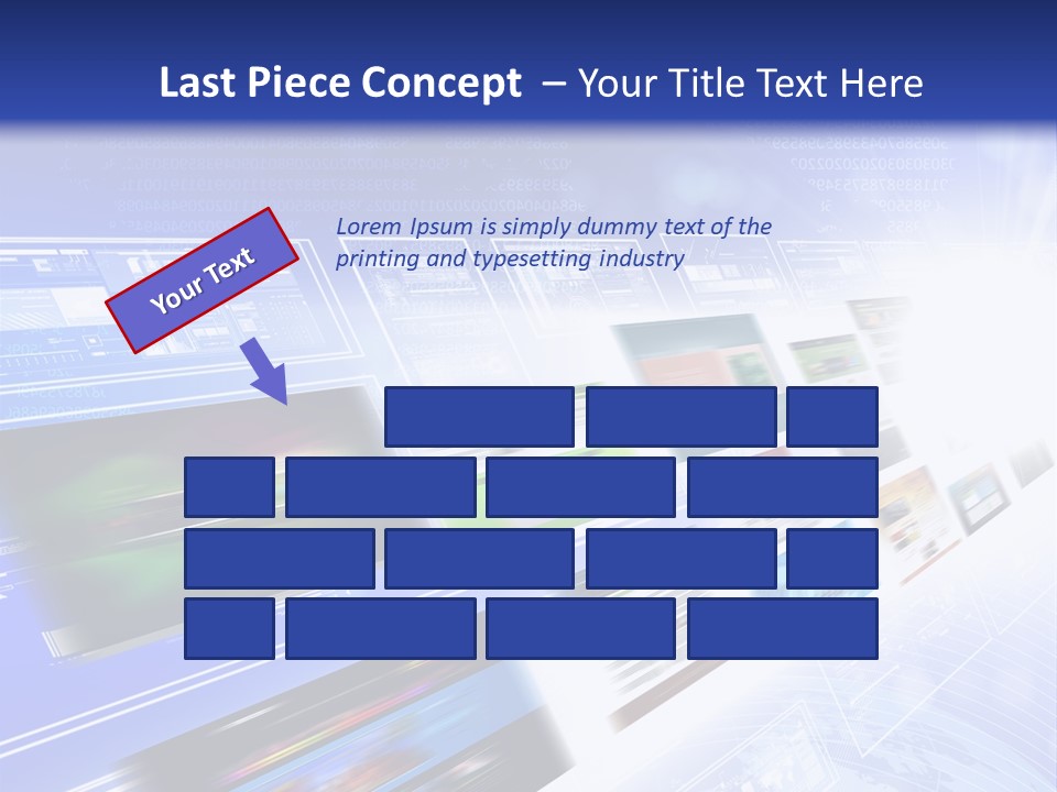 Pattern Presentation Orange PowerPoint Template