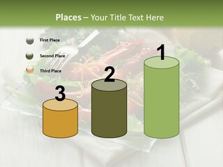 Green Snack Shrimp PowerPoint Template