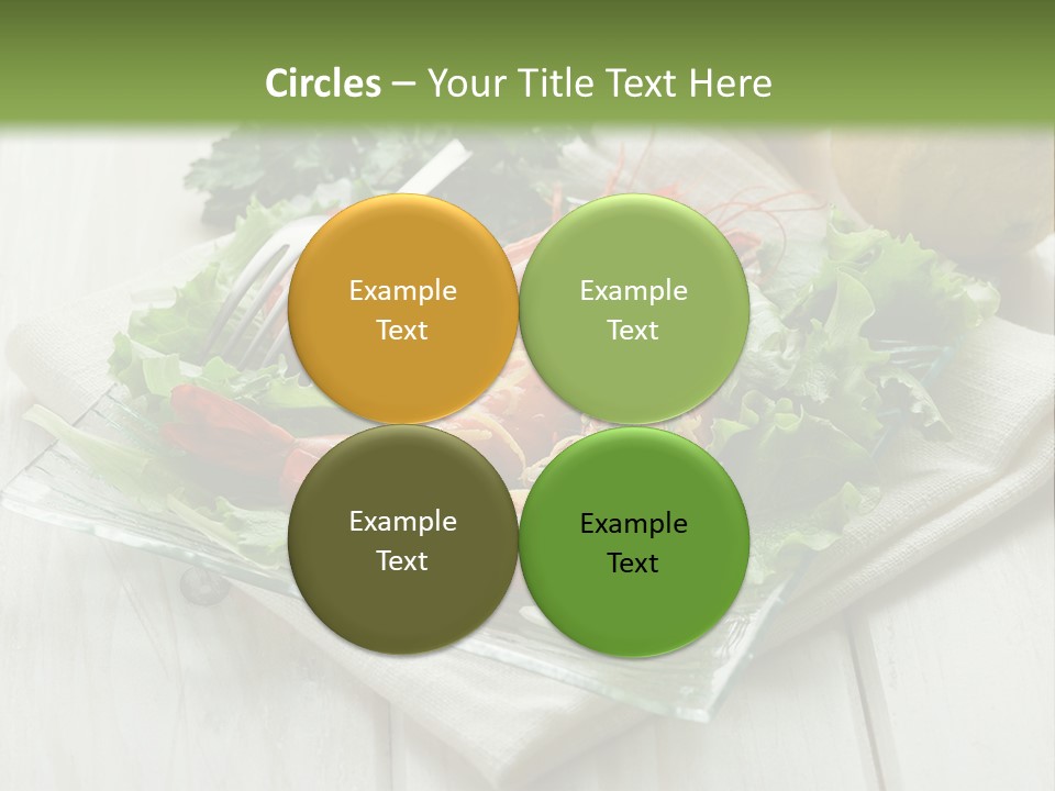 Green Snack Shrimp PowerPoint Template