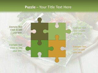 Green Snack Shrimp PowerPoint Template