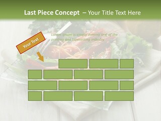 Green Snack Shrimp PowerPoint Template