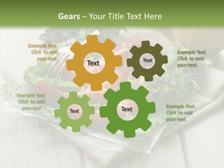 Green Snack Shrimp PowerPoint Template