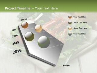 Green Snack Shrimp PowerPoint Template