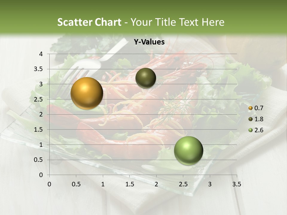 Green Snack Shrimp PowerPoint Template