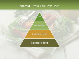 Green Snack Shrimp PowerPoint Template