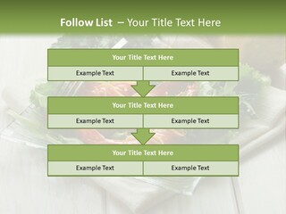 Green Snack Shrimp PowerPoint Template