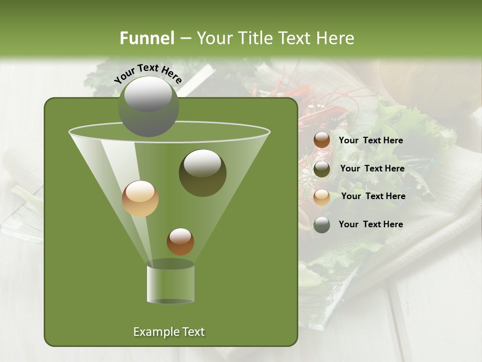 Green Snack Shrimp PowerPoint Template