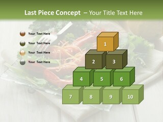 Green Snack Shrimp PowerPoint Template
