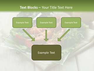Green Snack Shrimp PowerPoint Template