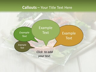 Green Snack Shrimp PowerPoint Template