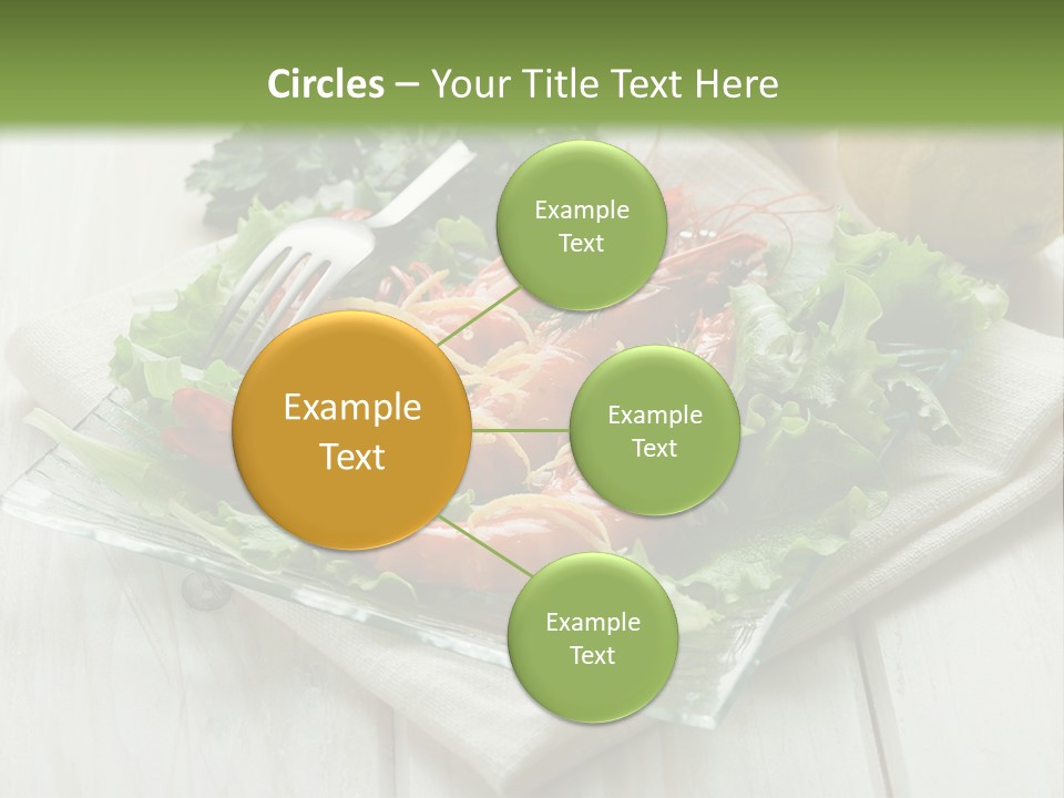 Green Snack Shrimp PowerPoint Template