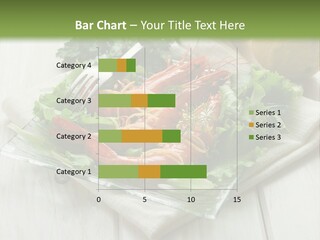 Green Snack Shrimp PowerPoint Template