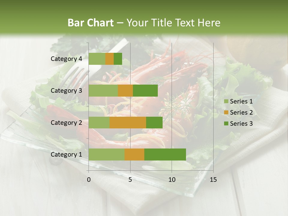 Green Snack Shrimp PowerPoint Template