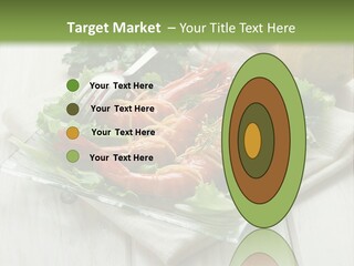 Green Snack Shrimp PowerPoint Template