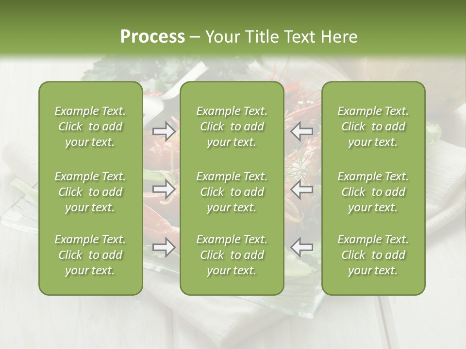 Green Snack Shrimp PowerPoint Template