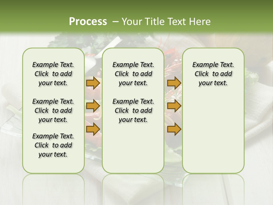 Green Snack Shrimp PowerPoint Template