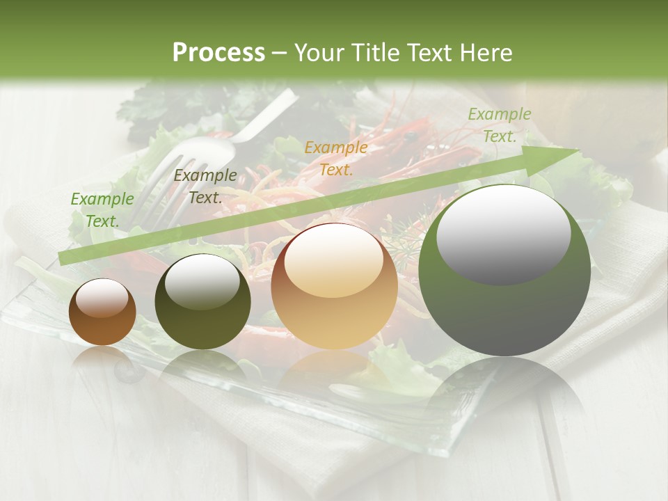 Green Snack Shrimp PowerPoint Template