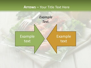 Green Snack Shrimp PowerPoint Template