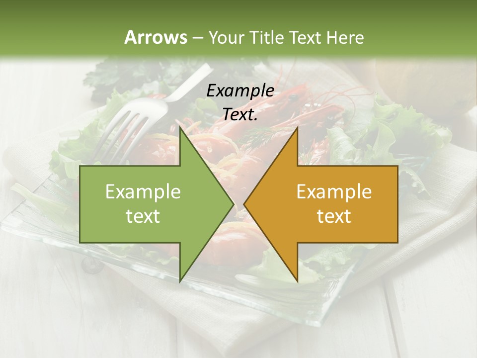 Green Snack Shrimp PowerPoint Template