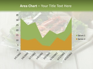 Green Snack Shrimp PowerPoint Template