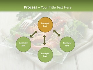 Green Snack Shrimp PowerPoint Template