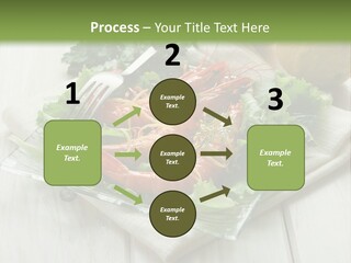 Green Snack Shrimp PowerPoint Template