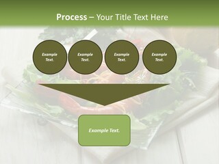 Green Snack Shrimp PowerPoint Template