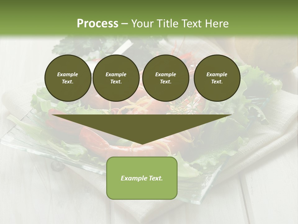 Green Snack Shrimp PowerPoint Template