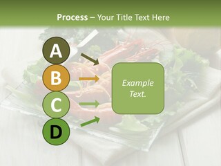 Green Snack Shrimp PowerPoint Template