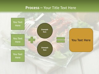 Green Snack Shrimp PowerPoint Template