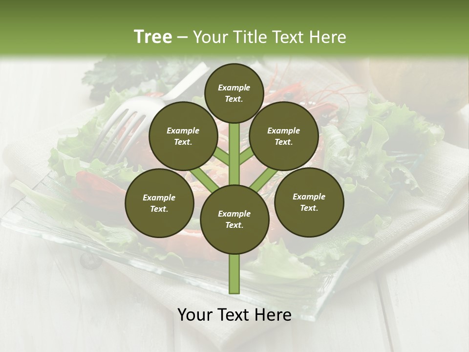 Green Snack Shrimp PowerPoint Template