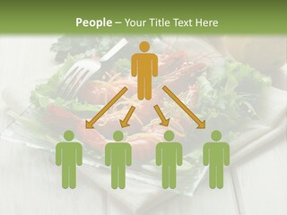 Green Snack Shrimp PowerPoint Template