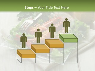 Green Snack Shrimp PowerPoint Template
