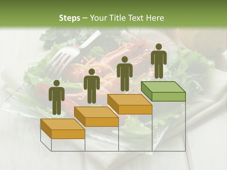 Green Snack Shrimp PowerPoint Template