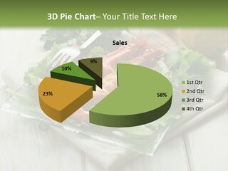 Green Snack Shrimp PowerPoint Template